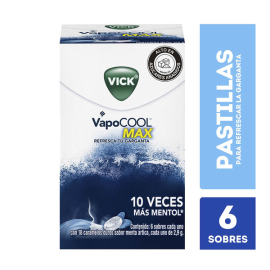 VICKS VAPOCOOL MENTA ARTICA 18 PASTILLAS
