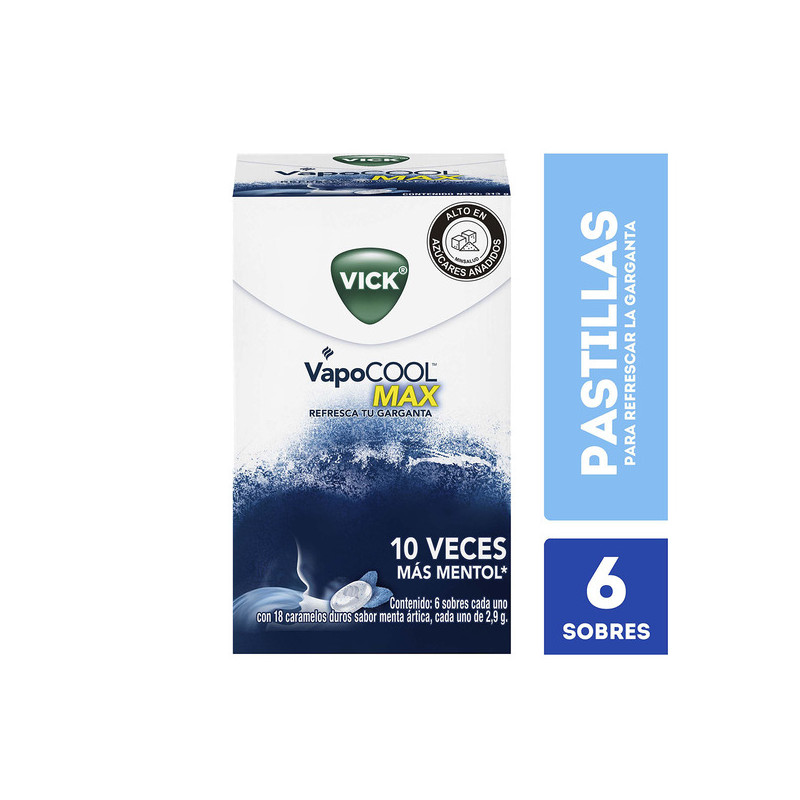 VICKS VAPOCOOL MENTA ARTICA 18 PASTILLAS