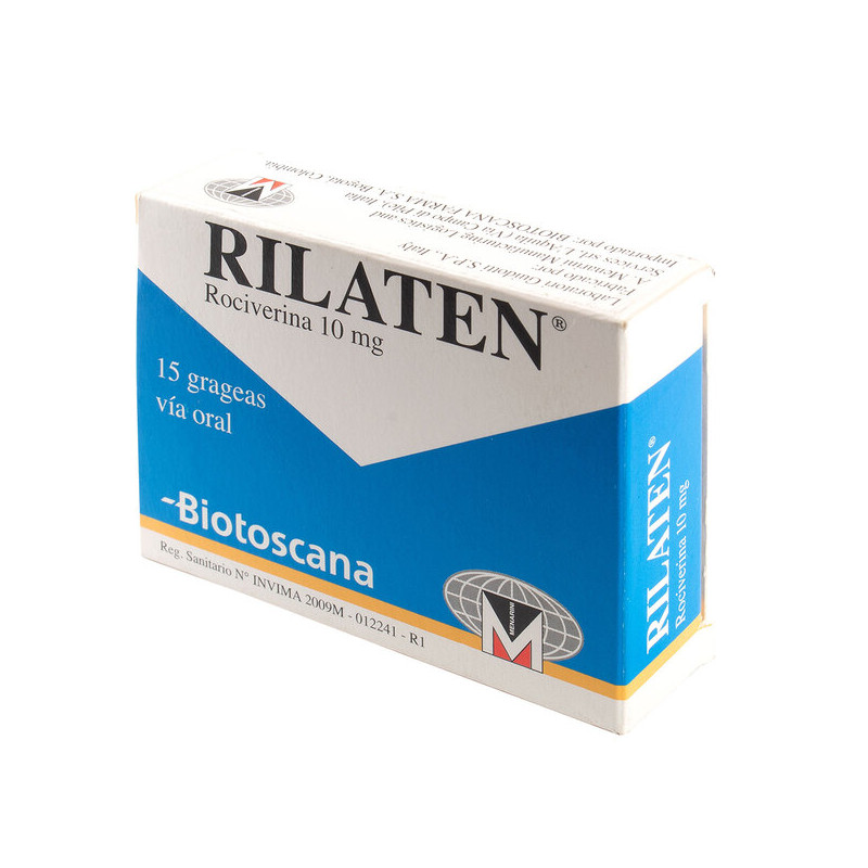 RILATEN 10 MG 15 GRAGEAS