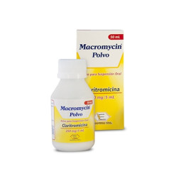 CLARITROMICINA (MACROMYCIN) SUSP FCO 50 ML BIOQUIFAR