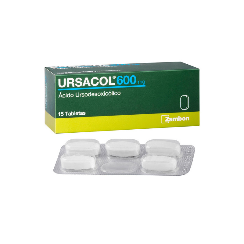 URSACOL 600 MG 15 TABLETAS (A)