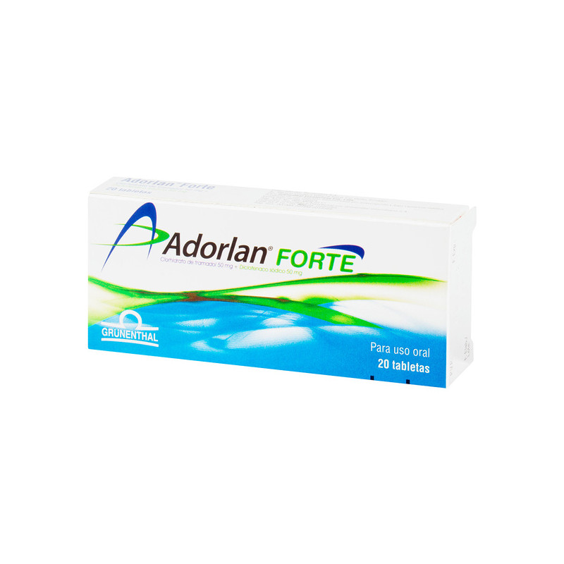 ADORLAN FORTE 50 MG / 50 MG  20 TABLETAS