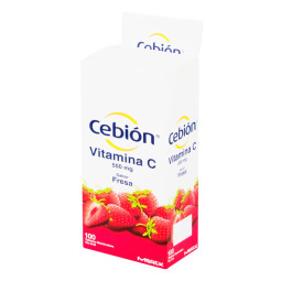 CEBION MASTICABLE FRESA 100 TABLETAS