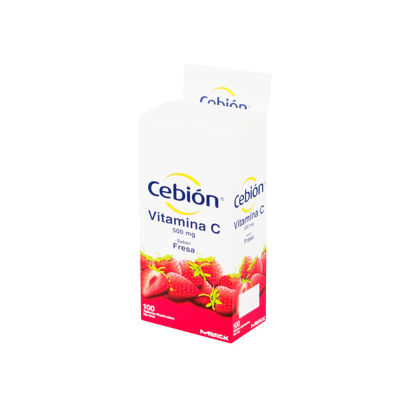 CEBION MASTICABLE FRESA 100 TABLETAS
