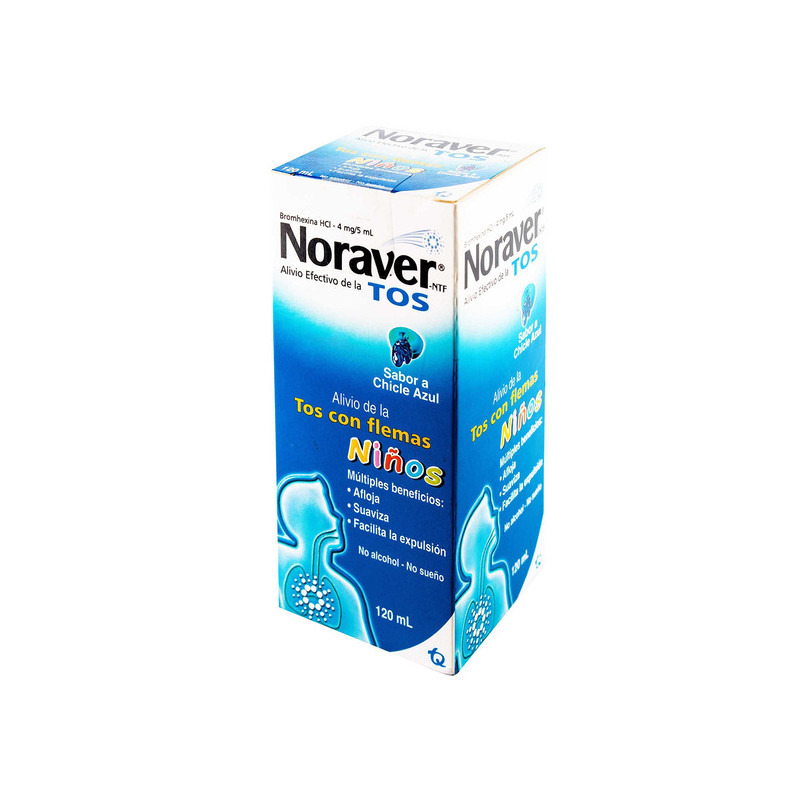 NORAVER TOS NINOS CHIC.AZUL JARABE 120ML