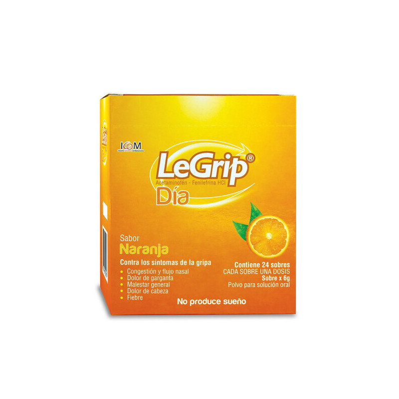 ( ) LEGRIP DIA NARANJA 500MG 24 SBS ICOM