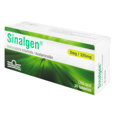 SINALGEN 5/325 MG 30 TBS (A)(3% )(PAE)
