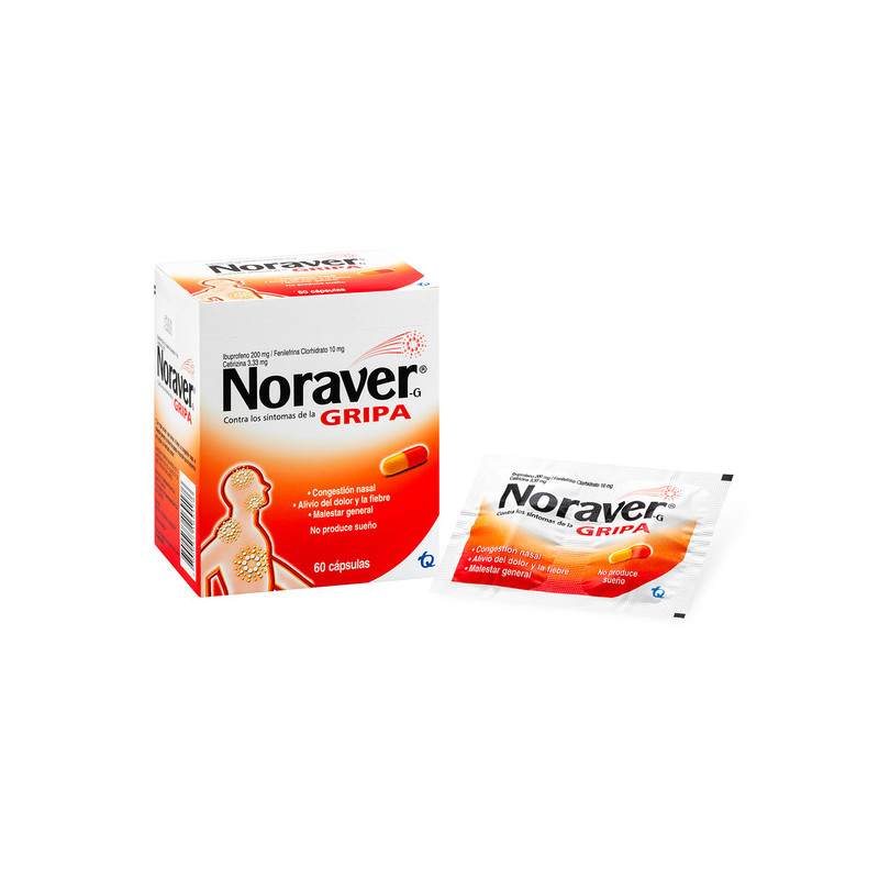 NORAVER G CONTRA LA GRIPA 60 CAPSULAS