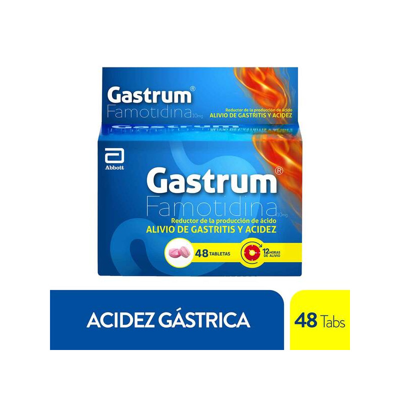 GASTRUM 10 MG 48 TABLETAS