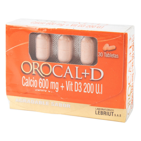 OROCAL D 30 TABLETAS MASTICABLES LP