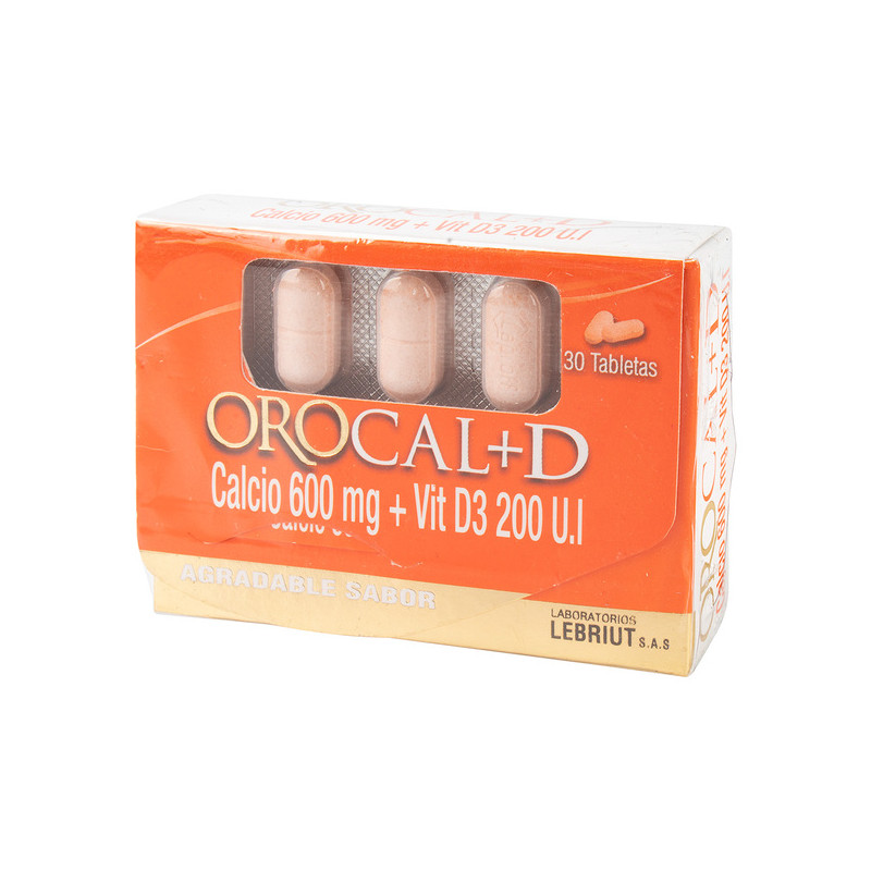 OROCAL D 30 TABLETAS MASTICABLES LP
