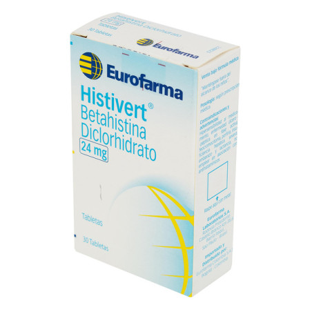 HISTIVERT 24 MG 30 TABLETAS(3%+)