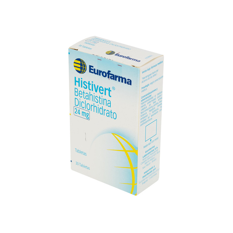 HISTIVERT 24 MG 30 TABLETAS(3%+)
