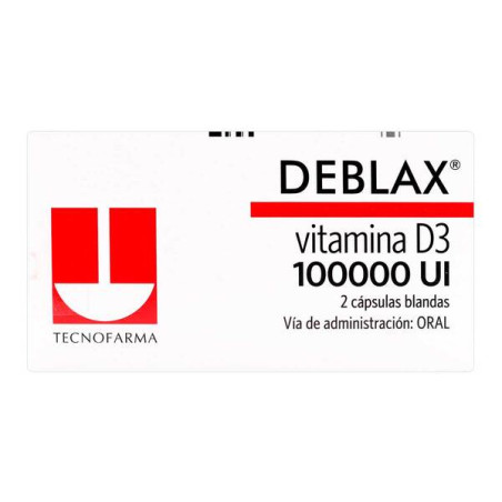 DEBLAX VITAMINA D3 100000 UI 2 CAP.(PAE)