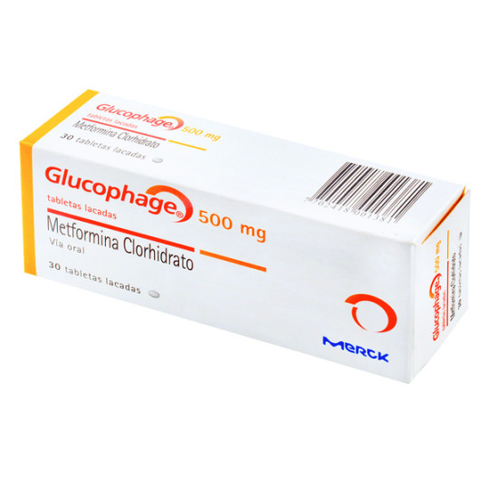 GLUCOPHAGE 500 MG 30 TABLETAS (3% )(PAE)