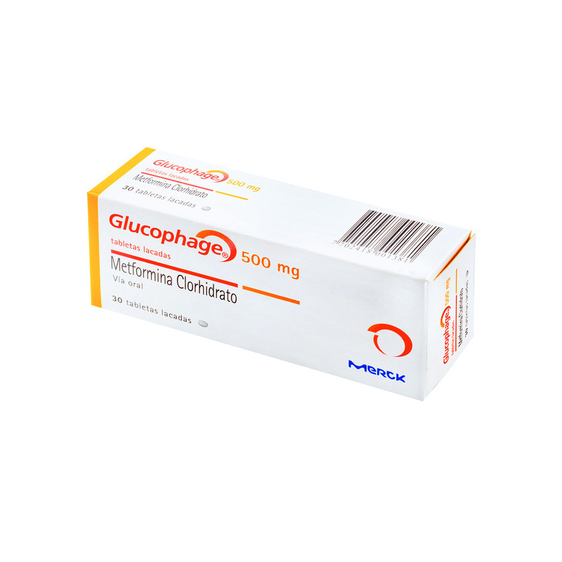 GLUCOPHAGE 500 MG 30 TABLETAS (3% )(PAE)