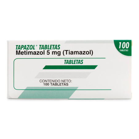 TAPAZOL 5 MG 100 TABLETAS (PAE)
