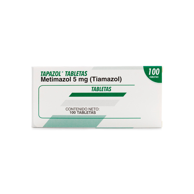 TAPAZOL 5 MG 100 TABLETAS (PAE)
