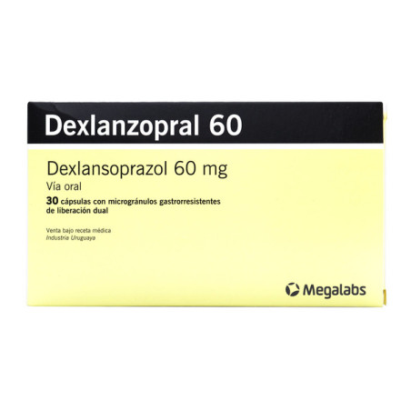 DEXLANZOPRAL 60 MG 30 CAPSULAS(3% )(PAE)