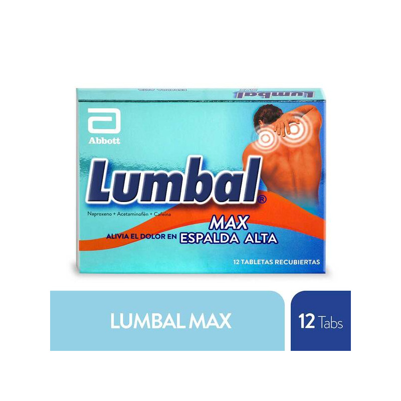 LUMBAL MAX 12 TABLETAS                            