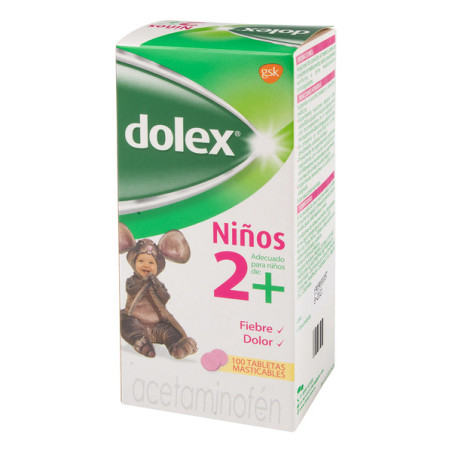 DOLEX PEDIATRICO 100 TABLETAS MASTICABLE