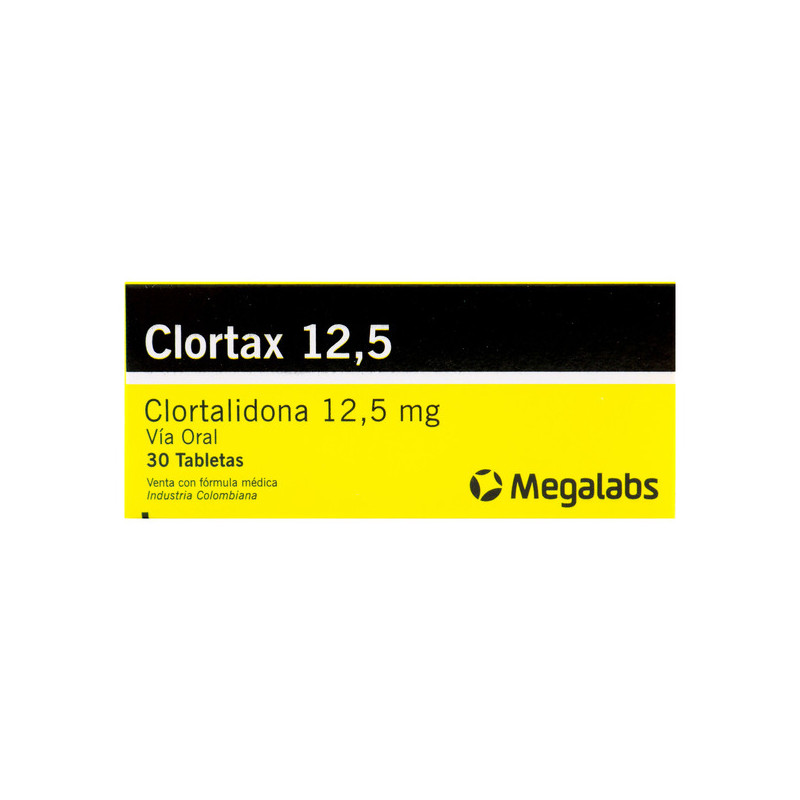 CLORTAX 12.5 MG 30 TABLETAS