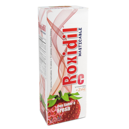 ( ) ROXIDIL VIT.C MAS.500MG ZINC FRE.100 TBS