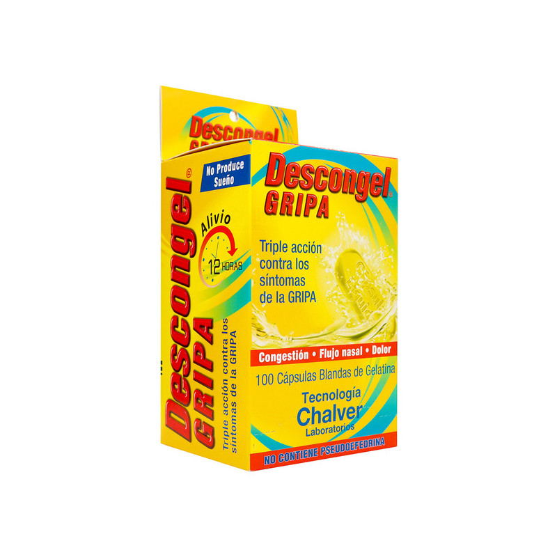 DESCONGEL GRIPA 100 CAP.BLANDA GELAT.(A)