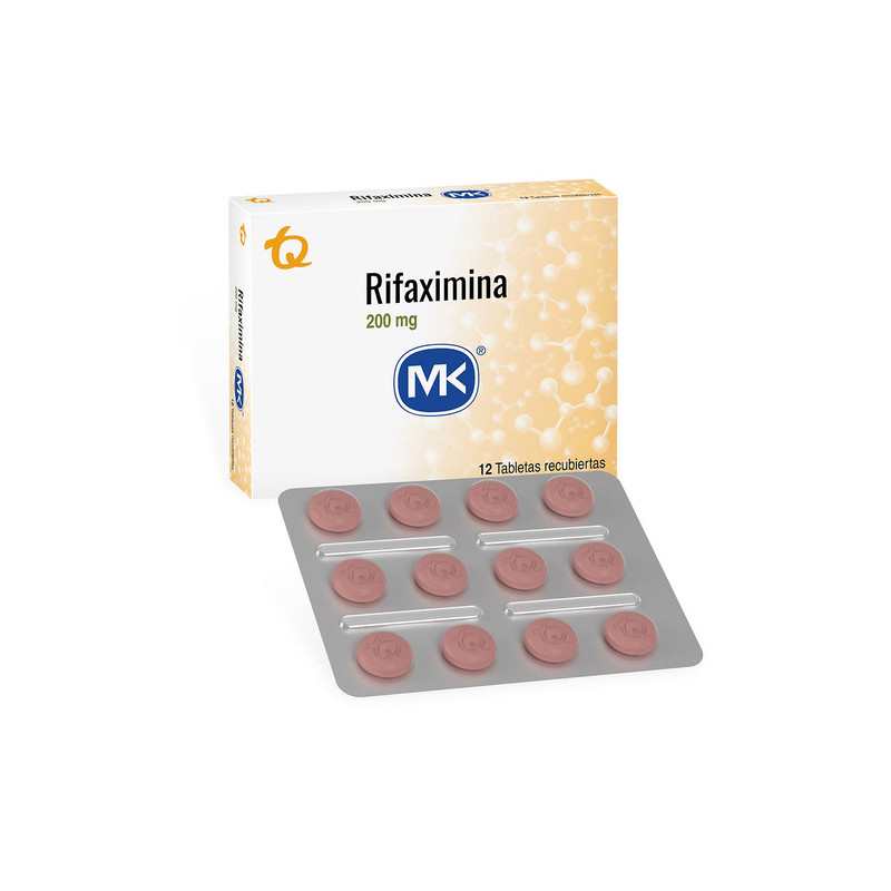 RIFAXIMINA 200 MG 12 TBS REC MK