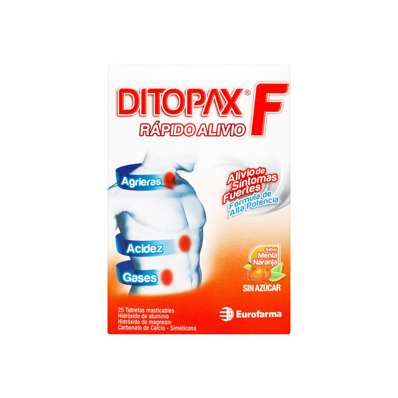 DITOPAX F 25 TABLETAS