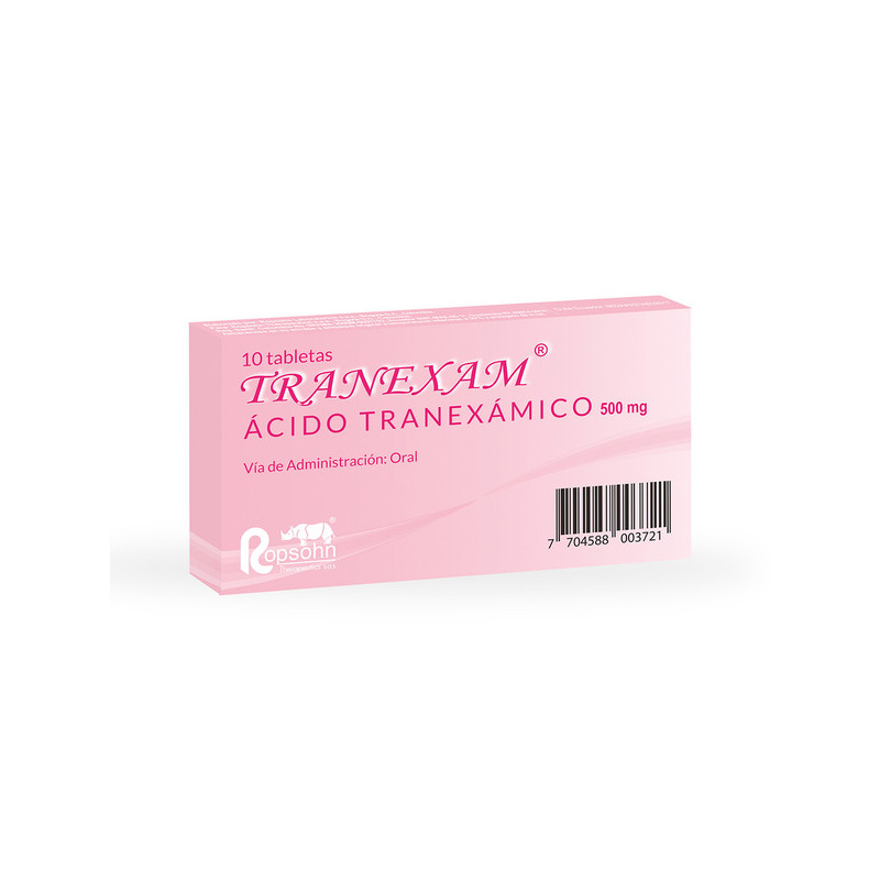 TRANEXAM 500 MG 10 TABLETAS