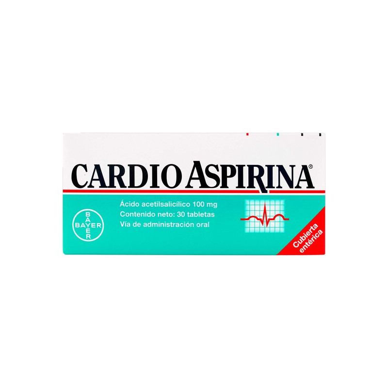 CARDIOASPIRINA 100 MG 30 TABLETAS(PDB)