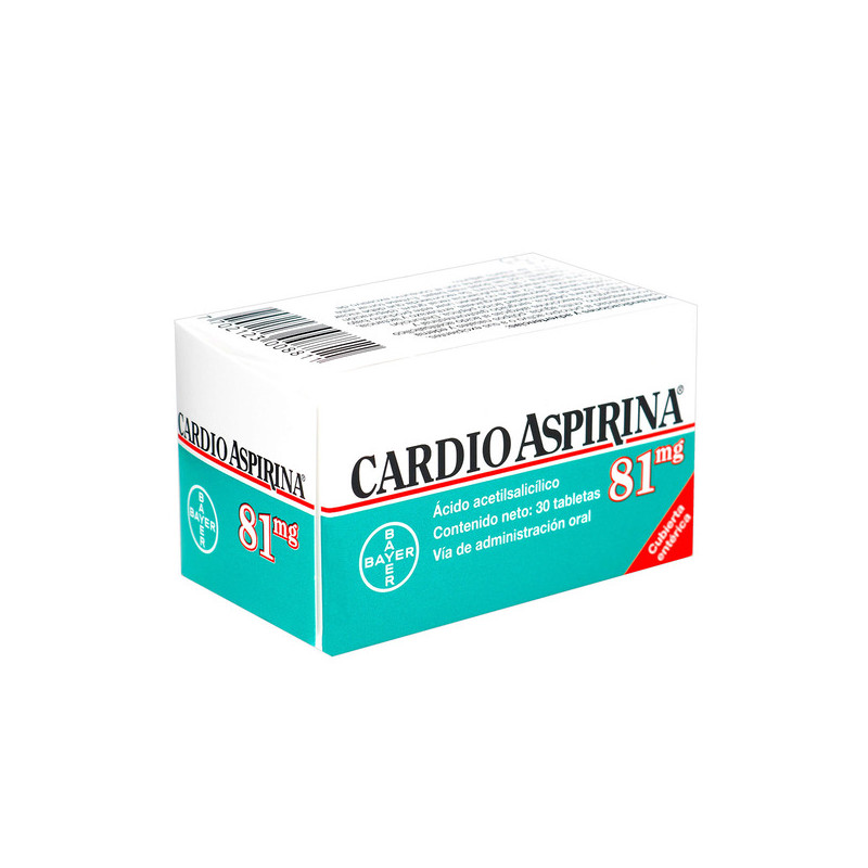 CARDIOASPIRINA 81 MG 30 TABLETAS (PDB)