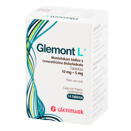 GLEMONT L 10MG 5MG 14 TABLETAS(PDB)