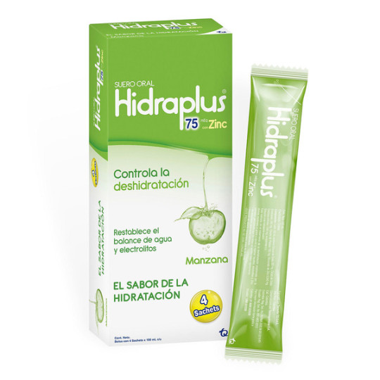 HIDRAPLUS 75 ZINC MANZANA BOL.100ML 4UND