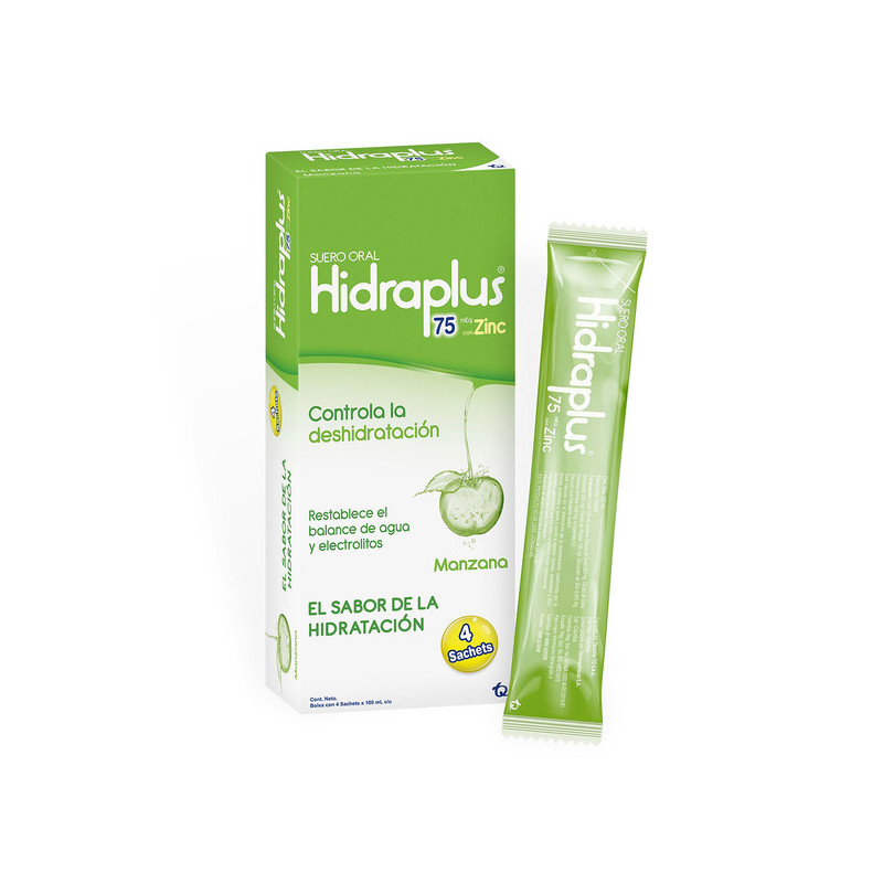 HIDRAPLUS 75 ZINC MANZANA BOL.100ML 4UND