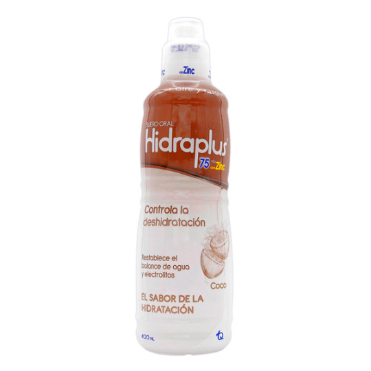 HIDRAPLUS 75 ZINC COCO 400 ML SUERO O