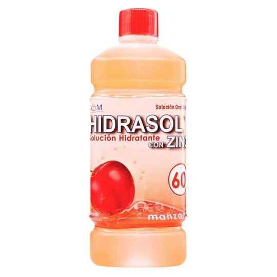( ) HIDRASOL 60 CON ZINC MANZANA 500ML ICOM