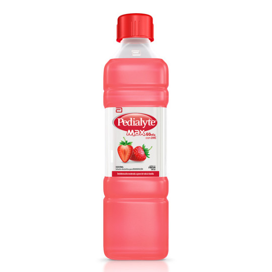 PEDIALYTE MAX CON ZINC 60 FRESA 500 ML