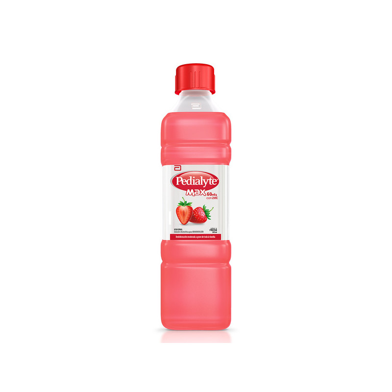 PEDIALYTE MAX CON ZINC 60 FRESA 500 ML
