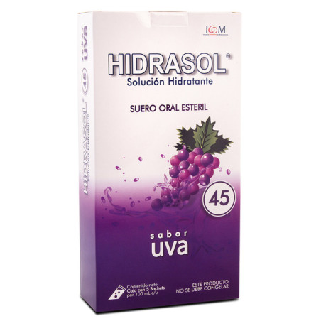 ( ) HIDRASOL 45 UVA BOLSA 100 ML 5 UND ICOM
