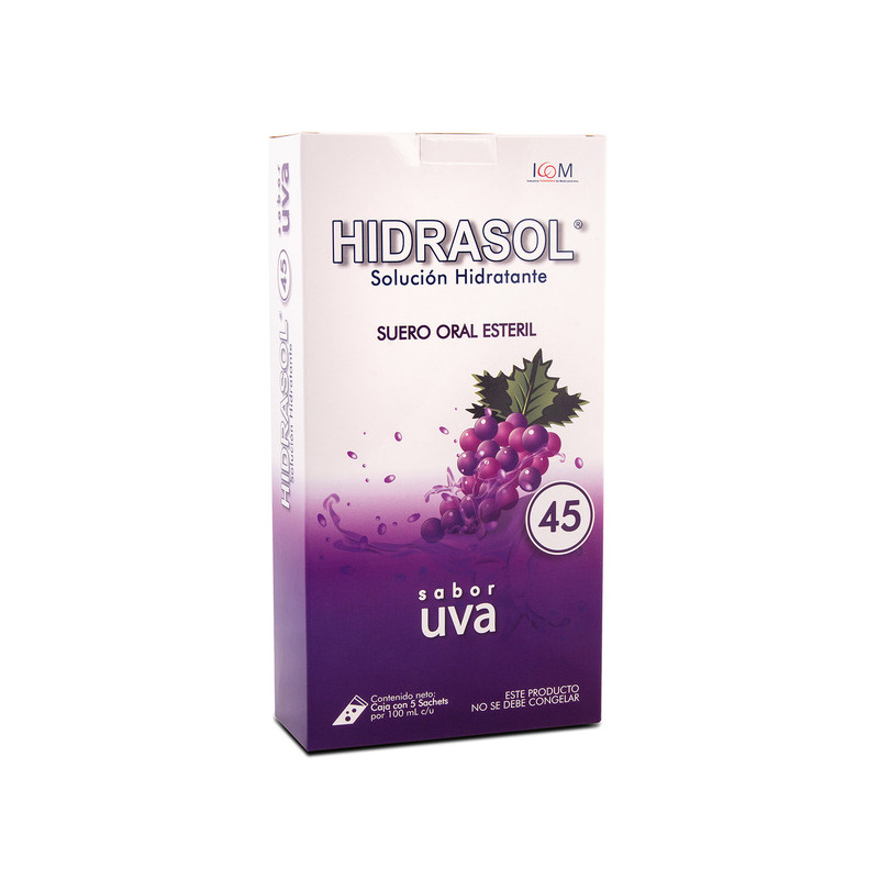 ( ) HIDRASOL 45 UVA BOLSA 100 ML 5 UND ICOM