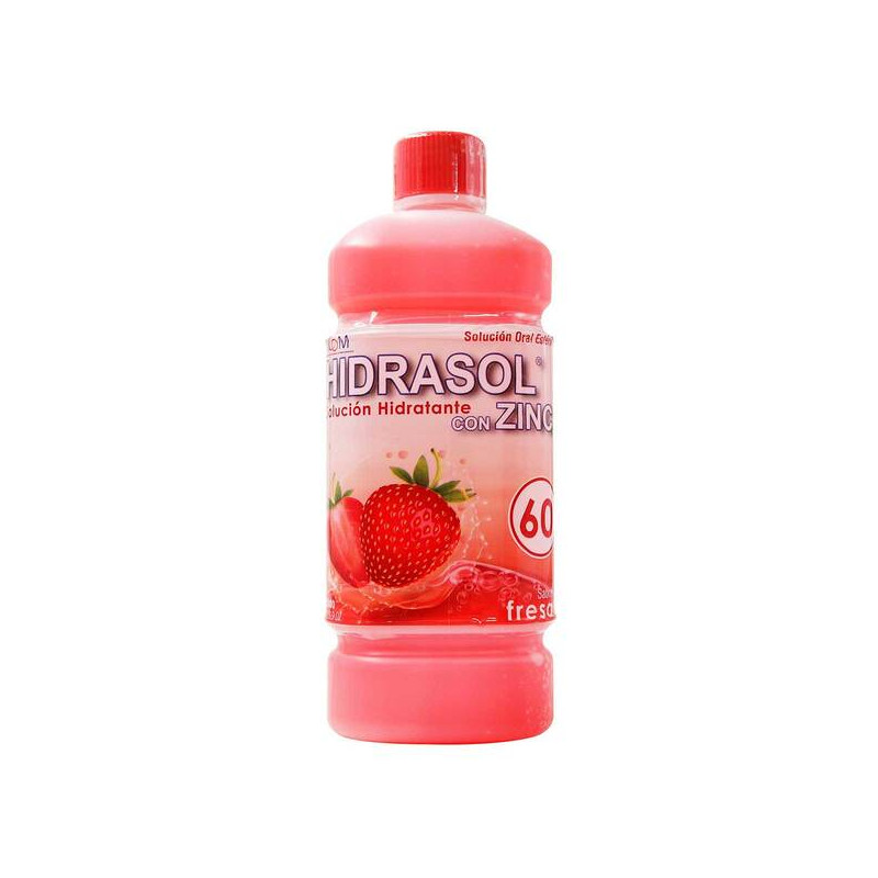 ( ) HIDRASOL 60 CON ZINC FRESA 500 ML  ICOM