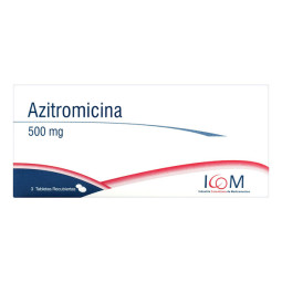 ( ) AZITROMICINA 500 MG 3 TBS ICOM MQ                 