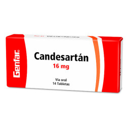 ( ) CANDESARTAN 16 MG 14 TABLETAS GF(M)13065