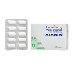 ( ) IBUPROF 200 MG METOCARB 500 MG 30 TBS MP          