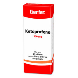 ( ) KETOPROFENO 100 MG 30 TABLETAS GF