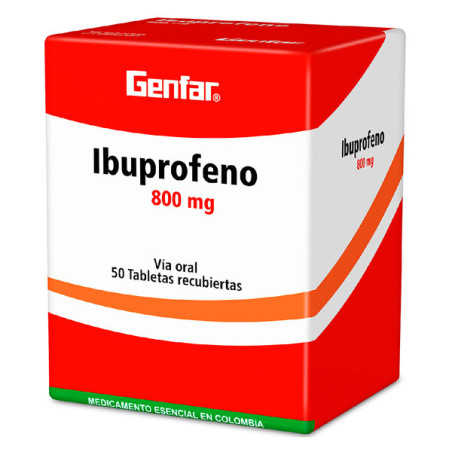 ( ) IBUPROFENO 800 MG 50 TABLETAS GF