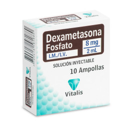 DEXAMETASONA 8 MG/2 ML 10 AMP VT                  