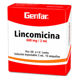 ( ) LINCOMICINA 600 MG 10 AMPOLLAS GF